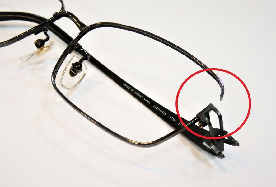 秦野市の眼鏡専門店アイポイントの眼鏡修理